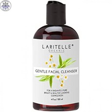 [ Laritelle ] Laritelle 유기농 무향 페이셜 클렌저 4 oz. 부드럽고 정화 젊어지게하는 하이드로 졸 기반 (Witch Hazel Green Tea & Hibiscus). 황산염 알코올 파라벤 프탈레이트 GMO GF 없음. 5.5 Ph, 1개