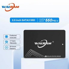 WALRAM SSD 하드 디스크 드라이브 PC 노트북용 내장 솔리드 스테이트 SATA3 512GB 128GB 256GB 1TB 120GB 240GB 480GB HDD - 노트북하드디스크