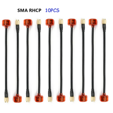 Rush Cherry FPV 5.8G 안테나 RHCP SMA 장거리 레이싱 커넥터 어댑터 쿼드콥터 드론용 160mm, 02 SMA LHCP 10PCS