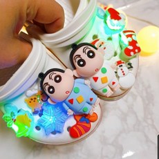 쇼클 크리스마스 짱구 LED 지비츠세트 10P