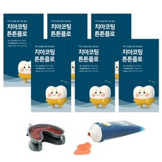 튼튼플로 가정용 불소도포 치아코팅 치아광화촉진제 6회분, 80g, 6개