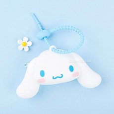 산리오고무 [2개묶음] 가방고리-시나모롤 고무소재 지갑 산 실리콘 CWC63506