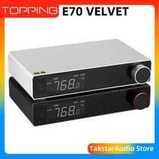 TOPPING E70 VELVET E70V AK4499EX Decoder XU316 DSD512 PCM768kHz Bluetooth 5.1 LDAC 24Bit96kHz with R, E70V Black EU Plug - 토핑e70v