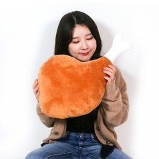 [바보사랑]갓샵 55cm 대형 닭다리쿠션 귀여운 치킨인형 특이한베개