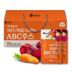미쁨생활건강 딱좋아 NFC착즙 100% ABC주스 원액, 30포
