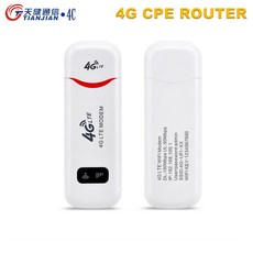 TIANJIE 잠금 해제 LTE 와이파이 라우터 3G/4G 모뎀 USB 핫스팟 무선 4G Sim 카드 와이파이 동글 포켓 sim USB 자동차 와이파이 네트워크 스틱|무선 라우, 1개, CHINA, UF903-3