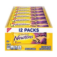 Newtons Soft Fruit Chewy Cookies (2 Cookies Per Pack) Fig 24 Oz (Pack of 12), 1개