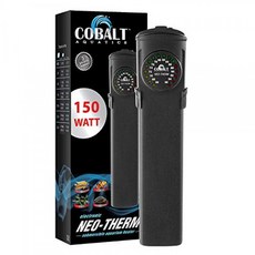 Cobalt Aquatics 평면 Neo-Therm 히터 (조절 가능한 온도 조절 장치 포함) (완전 잠수정 비산 방지 설계) 25W ~ 30