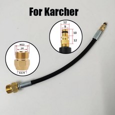 고압 와셔 건 호스 워시 연장 파이프 퀵 커넥터 컨버터 피팅 Karcher K Lavor AR Daewoo Black & Decker, 01 For Karcher, 01 0.175M_01 CHINA