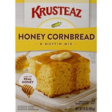 Krusteaz Honey Cornbread and Muffin Mix 크러스티즈 콘브레드 머핀 믹스 허니 15oz(425g) 12팩, 425g, 12개