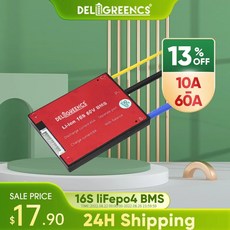 리튬베터리BMS 리튬 배터리 bms 16S 20A 30A 40A 50A 60A PCM/PCB/BMS 48V LiFePO4 팩 전기 자전거 및 스쿠터 도구, [08] 60A LiFePO4 common