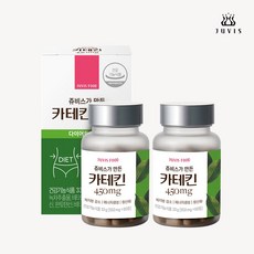 쥬비스가 만든 카테킨 450mg 다이어트 효능 항산화 녹차, 60정, 2개