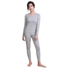 [Guooolex] + 1486+1497-gr-L 따뜻한 이너 히트 테크 상하 세트 레이디스 방한 이너