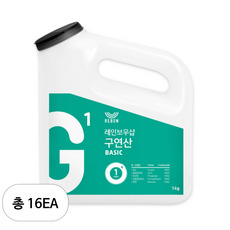 레인보우샵 G1 구연산 베이직 왕톡톡이, 16개