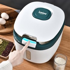 바스쿡 진공쌀통 진공 쌀 냉장고 밀폐쌀통, 그린, 1개