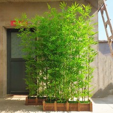 공간분리 인조대나무 대나무파티션 가벽 2m 셀프 실내 카페 가림막 울타리 조경 옥상 식당