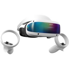 DPVR E4 VR 헤드셋 가상 현실 게임 시스템 3664 x 1920 해상도 플러그 앤 플레이 기지국 필요 없음 컨트롤러 2개 스팀 게임용 PC Q787673, 1개