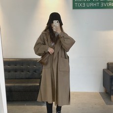 오 77 더블 캐시미어 울라이크 코트 와이드 카라 빅포켓 슬릿-40849
