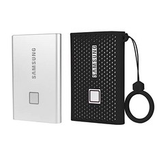 [미국] 510425 HIJIAO Silicone Protective Cover for Samsung T7 Touch Portable SSD 500GB/1TB /2TB Extern, 단일상품, 단일상품