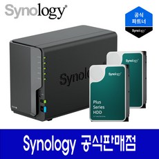 시놀로지 디스크 스테이션 DS224+ 정품 하드포함 Plus HDD HAT3300 용량선택, DS224+ 8TB (HAT3300-4TBx2)