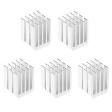 5개/세트 9x9x12mm 알루미늄 냉각 히트싱크 칩 램- 라디에이터 히트싱크 쿨러 블록, white, 01 WHITE