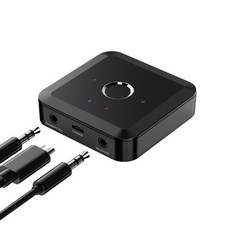 VAORLO 2 IN 1 Bluetooth 5.2 오디오 송신기 수신기 TV PC 차량용 24Bit 96Khz 3.5MM AUX aptX 적응 형 LL HD 무선 어댑터, 하나
