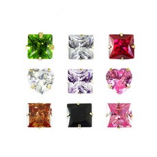 14k오닉스하트귀걸이