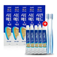 부광약품 시린메드 에프 치약 125g+30g 5개 초극세모 칫솔2개, 1세트