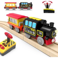Battery Operated Locomotive Train Magnetic Train Toy for Wooden Tracks Motorized Train Compatible, one option