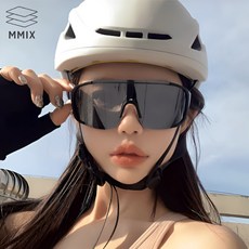 엠믹스 눈부심방지 편광 스포츠 고글 선글라스 MX-1, No.4 그레이화이트, 1개