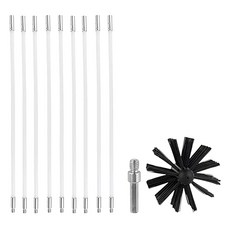 유연한 굴뚝 브러시세트 나일론 청소 도구 벽난로 내부 100mm 헤드, 02 10cm, 01 CHINA, 02 styleb, 1개
