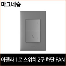 르그랑 아펠라 1로 스위치 2구 하단 팬 마그네슘, 단품