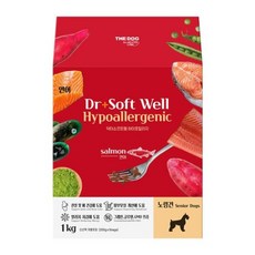 닥터소프트 웰 well 하이포 연어 노령견1kg, [0001]기본상품 - 노령견영양제