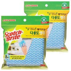 스카치브라이트 빨아쓰는 다용도 행주, 10개입, 2개