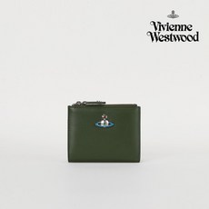 [공식] 비비안웨스트우드 반지갑 EMMA DOUBLE KHAKI
