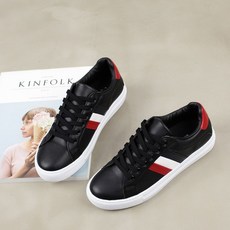 데이프릴 여성용 포엘 캐주얼 컬러줄 스니커즈