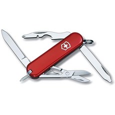 [관세포함]빅토리녹스 멀티툴 등산 낚시 캠핑 만능 도구 Victorinox Pocket Knife Manager (10 Functions Ballpoint Pen Scissor, rot