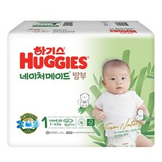 하기스 네이처메이드 밤부 밴드형 기저귀 신생아용