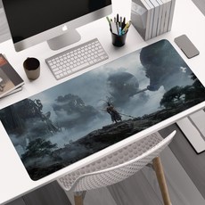 데스크탑 마우스 롱 패드 고급의 노트북 마우스 패드 800x300mm 미끄럼 방지, 2개, BK-4