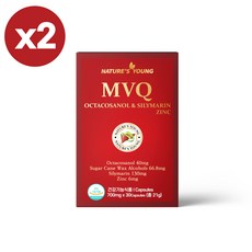 호주 네이쳐스영 MVQ 폴리코사놀 66.8mg 실리마린 아연, 2개, 30캡슐