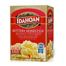 Idahoan Mashed Potatoes 아이다호안 버터리 홈스타일 매쉬드 포테이토 32oz(907g), 907g, 1개