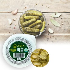 에이치에이유통 G.엔엘푸드 슬라이스 일회용피클 80g 미니 오이피클 핫도그 피자, 1개