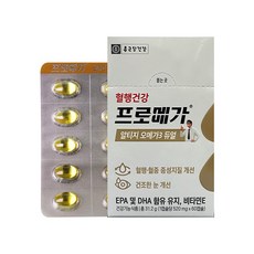종근당건강 프로메가 듀얼 알티지 rtg 오메가3 조인성 혈행 건강 영양제 장용성 캡슐, 1개, 30회분