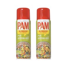 팸 올리브유 141g 엑스트라버진 올리브오일 2개 세트 / Pam No-Stick Cooking Spray 141g. Pack of 2