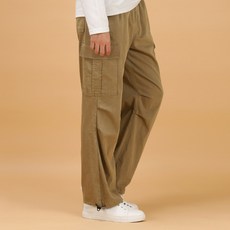후앙스 와이드 면스판 카고 포켓 스트링 팬츠 GZCP-4991