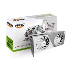 INNO3D 지포스 RTX 4070 SUPER OC D6X 12GB TWIN X2 WHITE 그래픽카드, 선택없음