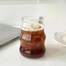 빨대 투명 거품 차 유리컵 맥주 머그잔 딸기 우유 주스 투수 커, A.501-600ml, 1개