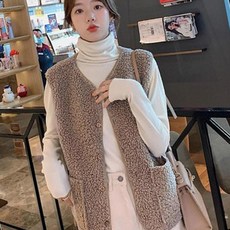 [55-88까지]루즈핏 뽀글이 양털 퍼 조끼