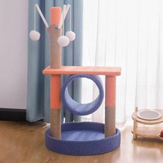 MOSAIRATION고양이 캣타워 고양이 둥지하우스 고양이 일체형 고양이 점프대 선반 소형 고양이 기둥 고양이 장난감 고양이 스크래쳐, 색을 맞추다, 1개