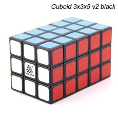 간즈큐브타이머 기록측정기 대회용 매트 Witeden 3x3x5 cuboid magic, v2-블랙